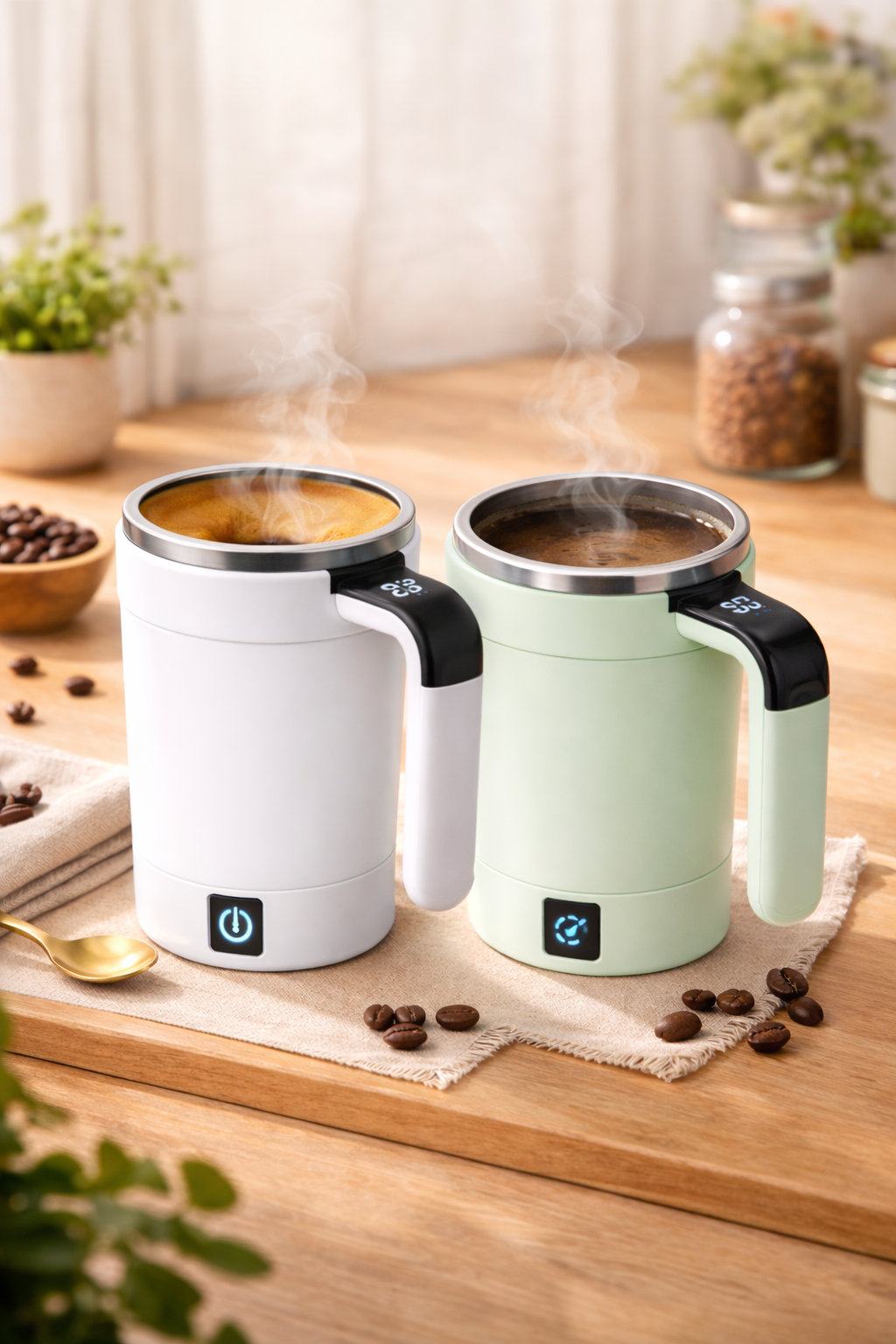 Taza mezcladora eléctrica